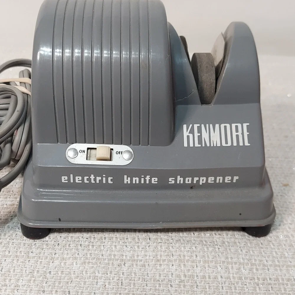 Vtg Kenmore Electric Knife Sharpener Model 8353 w/original Box, Pamplet, Booklet